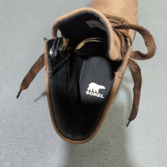 Sorel Booties Women's 7 Tabacco Black Joan of Arctic Wedge III Lexie NWT - Picture 9 of 13